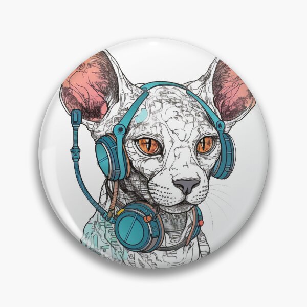 Item preview, tech, futuristic, high, Cornish Rex, sleek, robotic, advanced, chic, modernistic, mechanical, electric. designed and sold by DooodleGod.