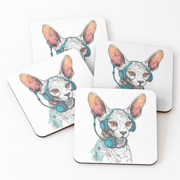 Item preview, tech, futuristic, high, Cornish Rex, sleek, robotic, advanced, chic, modernistic, mechanical, electric. designed and sold by DooodleGod.