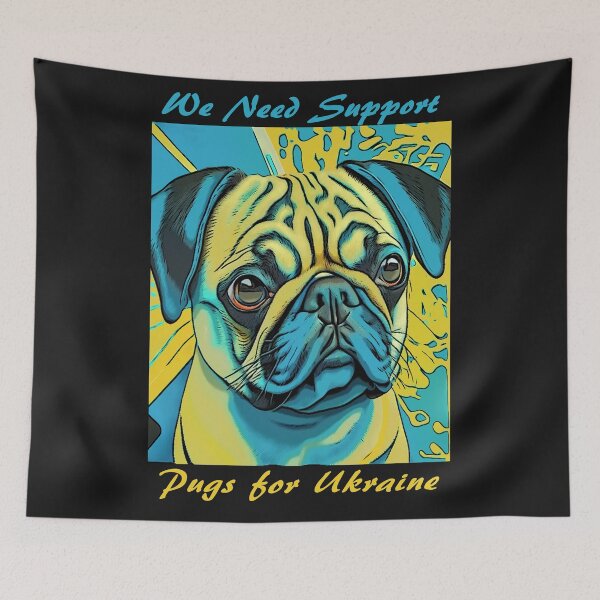 Item preview, Pugs for Ukraine 3 designed and sold by RedBluffTraders.