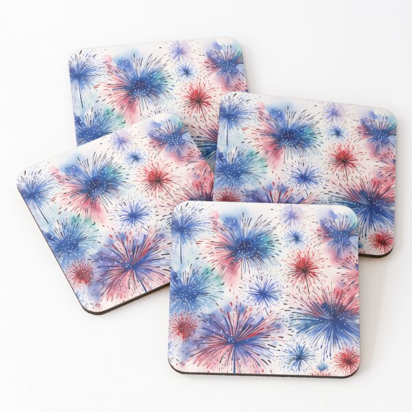 Item preview, 4th of July, USA Fireworks Patriotic Design designed and sold by miraclestudio.