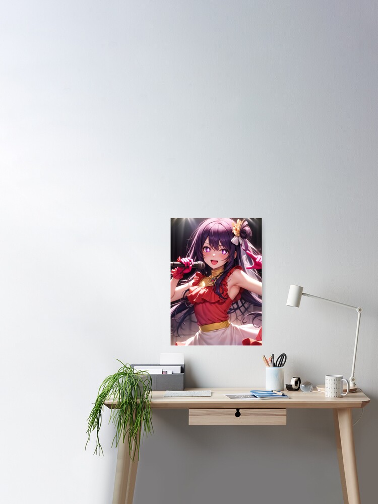 Ai Hoshino Oshi no Ko Anime girl Poster for Sale by Spacefoxart