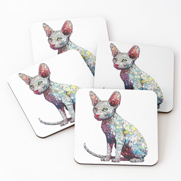 Item preview, - Unique Cornish Rex Design with playful shapes for Cat designed and sold by DooodleGod.
