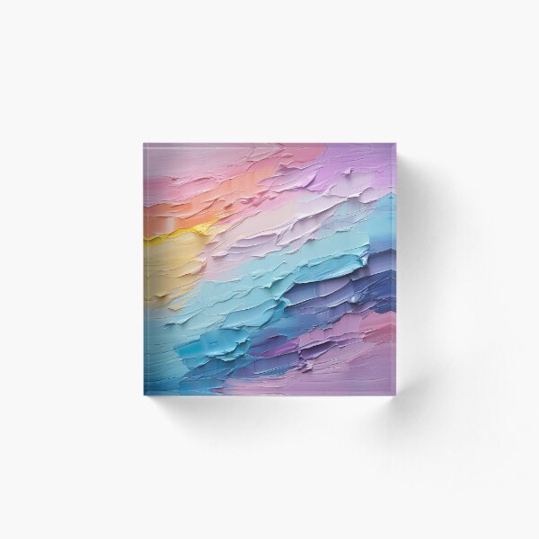 Pastel Acrylic Paint Design Art Board Print for Sale by