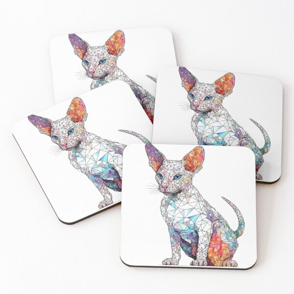 Item preview, Rex Geometric Art: Stylish Feline designed and sold by DooodleGod.