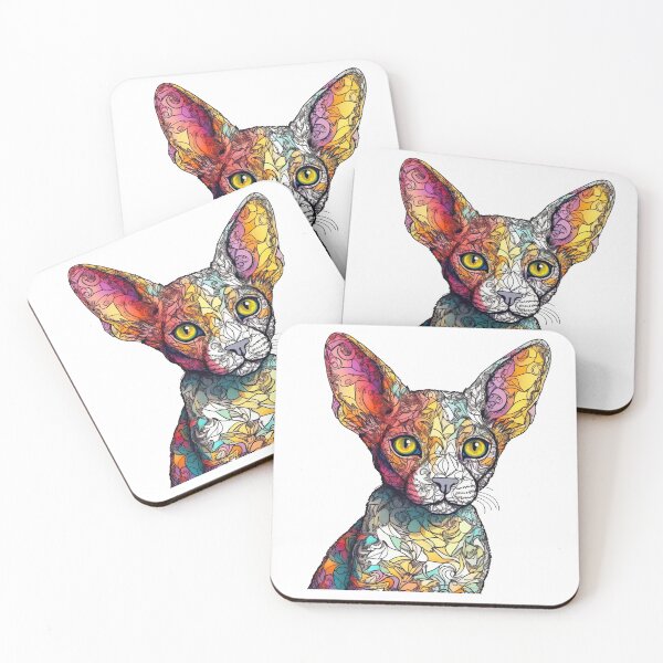 Item preview, Rex Geometric Art: Stylish Feline designed and sold by DooodleGod.