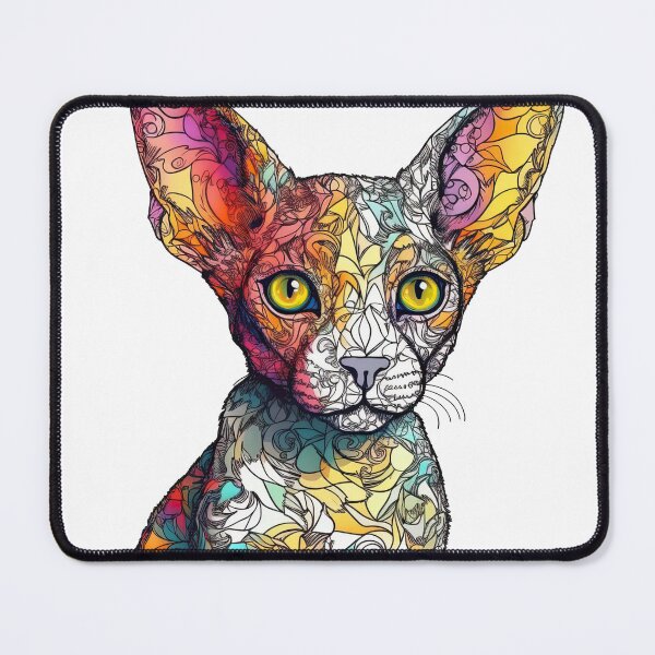 Item preview, Rex Geometric Art: Stylish Feline designed and sold by DooodleGod.