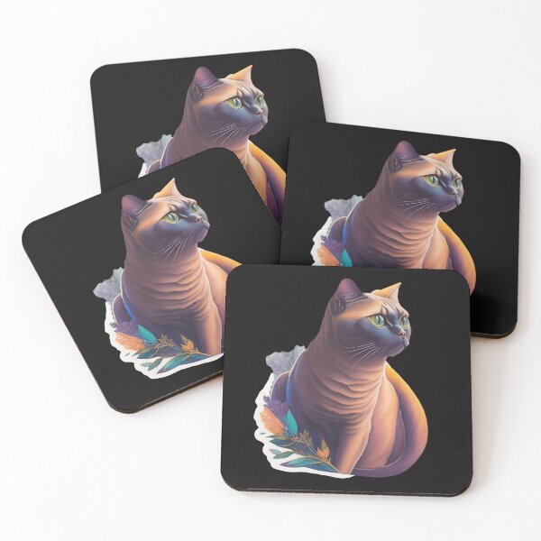 Item preview, Burmese cat (Sticker and Print Out) designed and sold by Sir Elgin Ortiz.