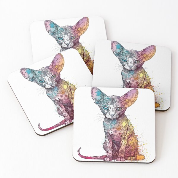 Item preview, CTRX Mix Media Portraits - Whimsical and Creative Feline designed and sold by DooodleGod.