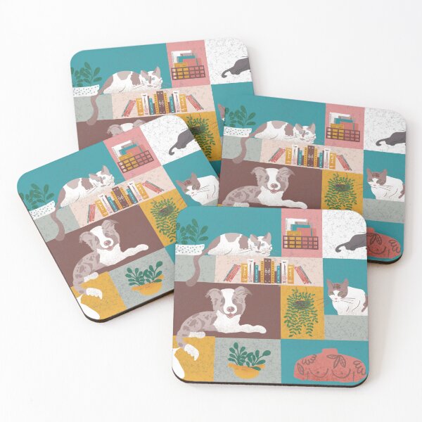 Item preview, Dogs cats and colors  designed and sold by amandacamara.