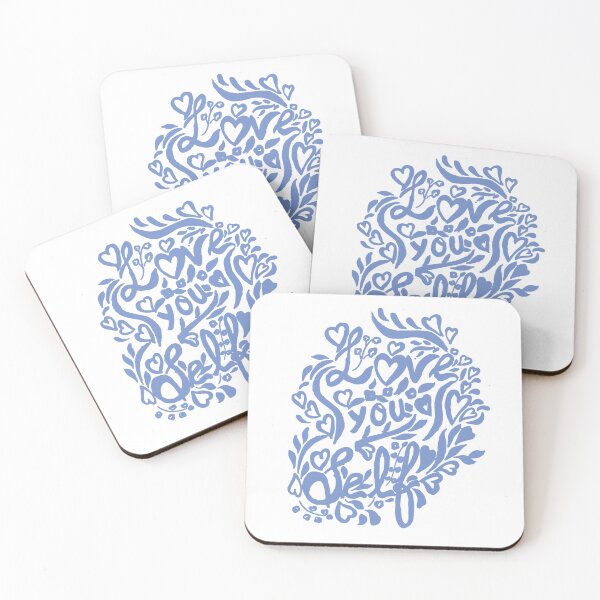 Item preview, Love you Self Calligraphic Blue Print designed and sold by ZucyakSa.
