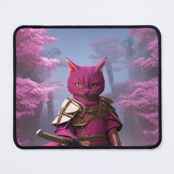 Item preview, Pink Cat Samurai designed and sold by Monicaedwards.