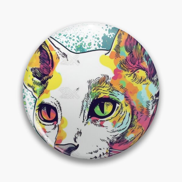 Item preview, Pop Artistry: Quirky Cornish Rex Design for Unique Cat - includes the keywords cat, art, pop, design, rex, lover, quirky, unique, creative, colorful, playful. designed and sold by DooodleGod.