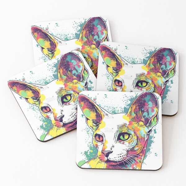 Item preview, Pop Artistry: Quirky Cornish Rex Design for Unique Cat - includes the keywords cat, art, pop, design, rex, lover, quirky, unique, creative, colorful, playful. designed and sold by DooodleGod.