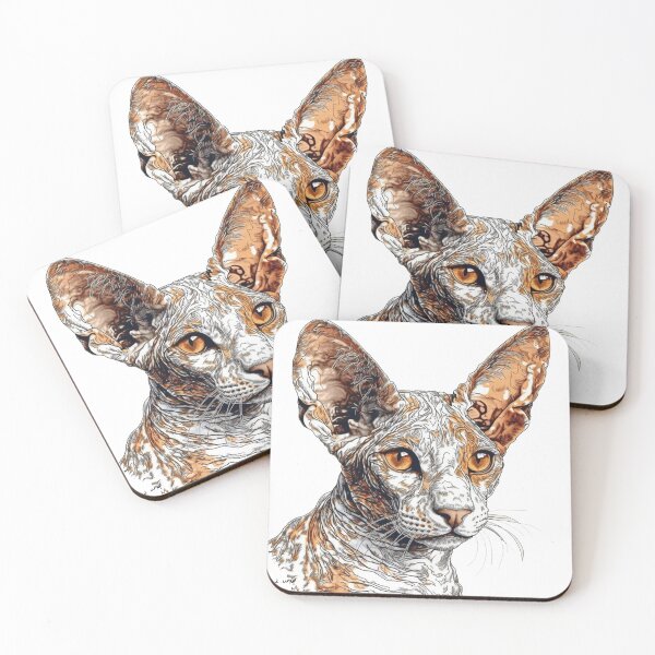 Item preview, Cornish Rex Cat Breed Photo Prints - Cute and Playful feline Reproduction by designed and sold by DooodleGod.