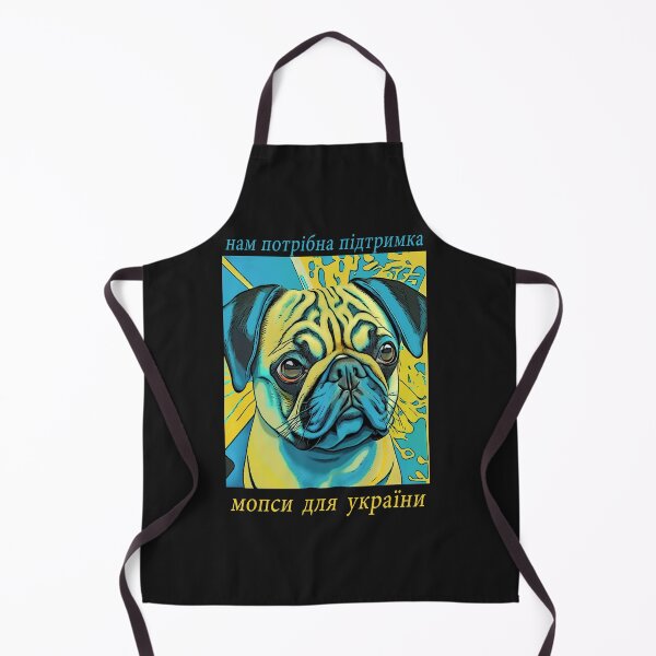 Item preview, Pugs for Ukraine 3 in Ukrainian designed and sold by RedBluffTraders.