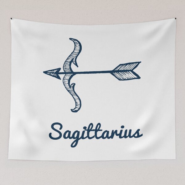 Item preview, Sagittarius Zodiac Horoscope with Arrow Bow with Flower Sign and Name designed and sold by activlifewear.
