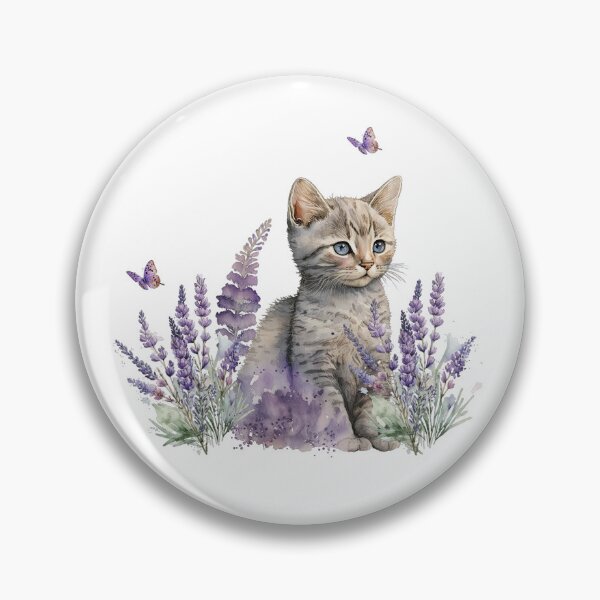 Item preview, Kitten Among The Lavender designed and sold by ttntt.