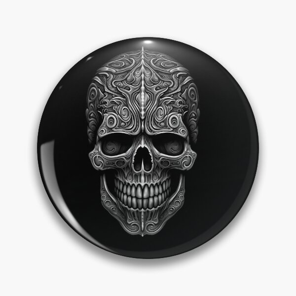 Artikelvorschau, Super gruseliger lächelnder Gothic-Totenkopf entworfen und verkauft von TheMerch-er.
