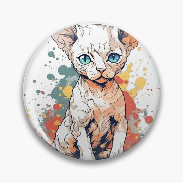 Item preview, Devon Designs Playful Feline Statuettes - Whimsical Collectables for Adoring Devon Rex Cat Lovers designed and sold by DooodleGod.