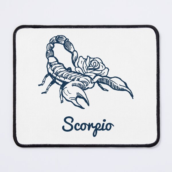 Item preview, Scorpio Zodiac Horoscope with Scorpion with Flower Sign and Name designed and sold by activlifewear.
