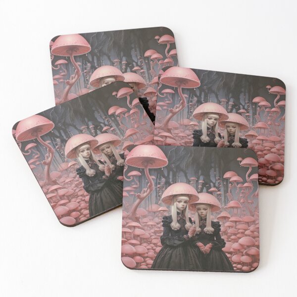 Item preview, Chicas a la moda: champiñones rosados designed and sold by ebrawne.