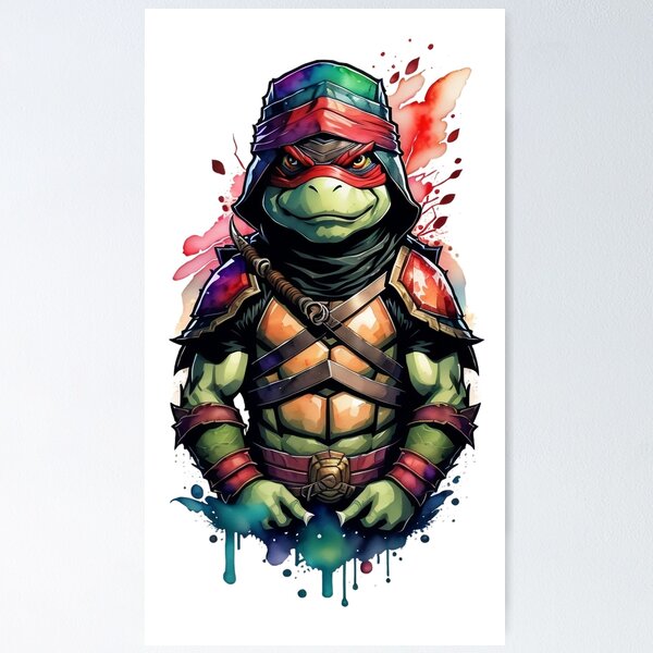 Child's drawing Teenage Mutant Ninja Turtles tattoo on