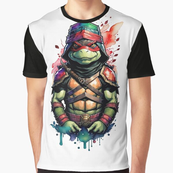 Airbrush Ninja Turtle Shirt Design Adult 3X / Yes