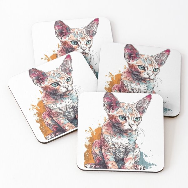 Item preview, Curly Devon Rex Design Play Climbing Whiskers - Feline Friendly, Loyal and Adventurous designed and sold by DooodleGod.