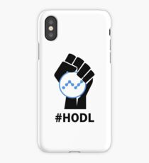 HODL NANO-Fist HODLing XRB Logo-black iPhone Case