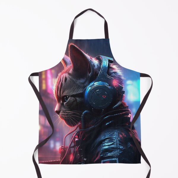 Item preview, Cyberpunk Cat With Earphone designed and sold by scottevanse.