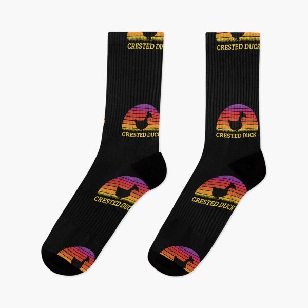 Item preview, Crested duck retro sunset vintage designed and sold by ArlacV.