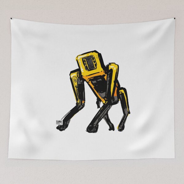 Item preview, Dynamic Robot Dog Doodle designed and sold by MrHinkleDraws.