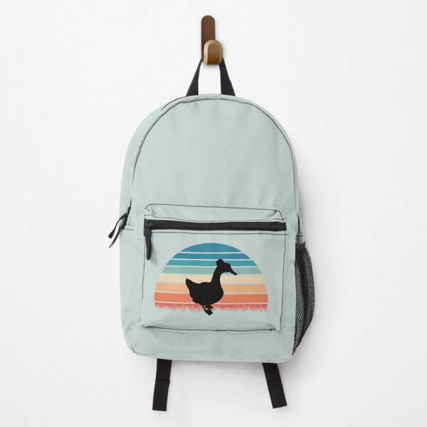 Item preview, Crested duck retro sunset blue designed and sold by ArlacV.