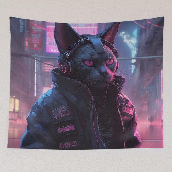 Item preview, Cyberpunk Cat designed and sold by scottevanse.
