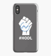 HODL NANO-Fist HODLing XRB Logo-white iPhone Case