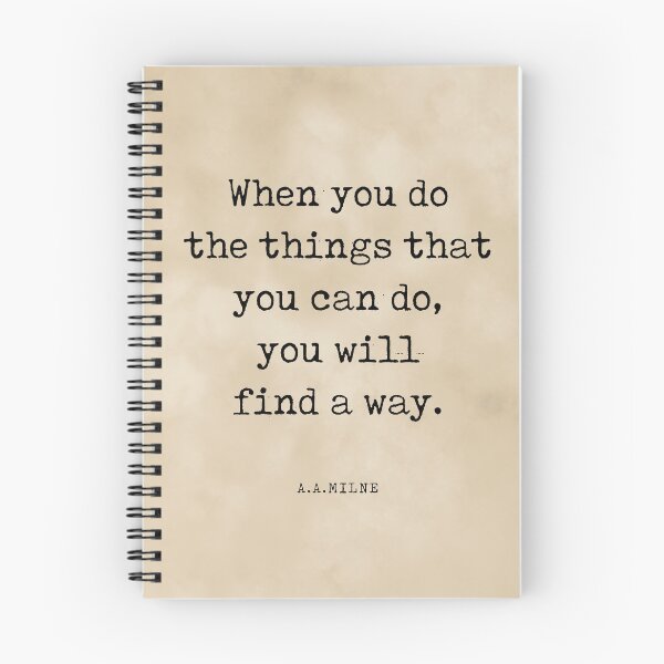 Item preview, A A Milne Quote 08 - You will find a way - Literature - Typewriter Print - Vintage designed and sold by Studio Grafiikka.