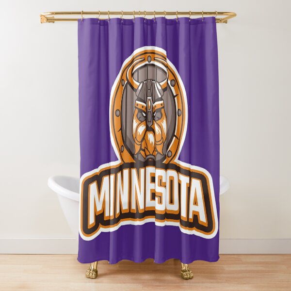 Minnesota Vikings Shower Curtain, Vikings Football Fans Bathroom Decor –  warmthone