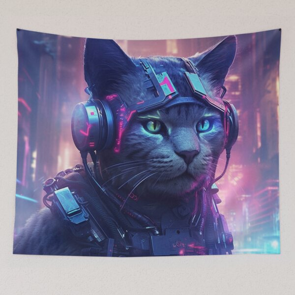 Item preview, Lol Cyberpunk Cat  designed and sold by scottevanse.