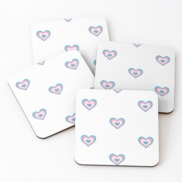Item preview, Trans Flag Heart  designed and sold by shopcosmiclatte.