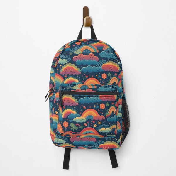 Item preview, happy colorful clouds and rainbow pattern designed and sold by AstraNovaStudio.