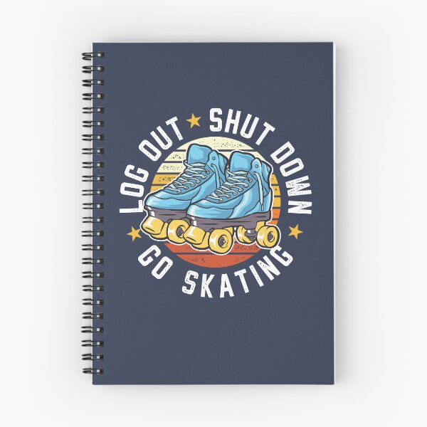 Item preview, Log Out Shut Down Go Skating Hobby Roller Skate Pastime designed and sold by propellerhead.