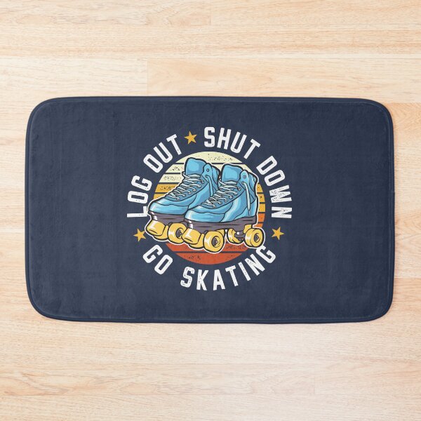 Item preview, Log Out Shut Down Go Skating Hobby Roller Skate Pastime designed and sold by propellerhead.