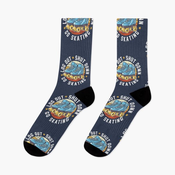 Item preview, Log Out Shut Down Go Skating Hobby Roller Skate Pastime designed and sold by propellerhead.