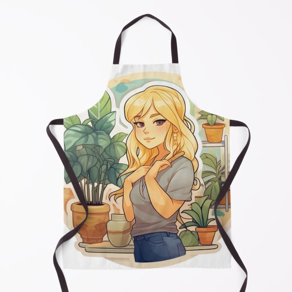 Item preview, Cute blonde girl with plants designed and sold by QueenBeesTees1.