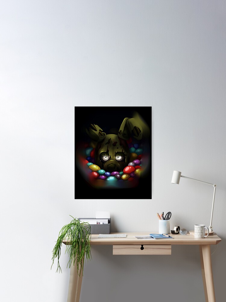 Into the Pit but it's Springtrap REMASTERED Art Print for Sale by