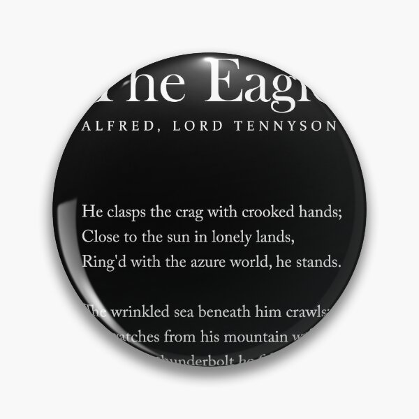 Item preview, The Eagle - Alfred, Lord Tennyson Poem - Literature - Typography Print 2 - Black designed and sold by Studio Grafiikka.