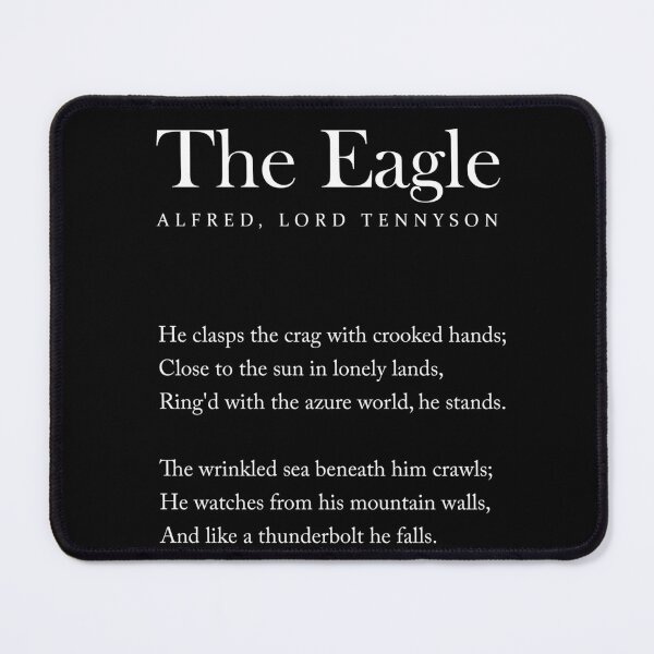Item preview, The Eagle - Alfred, Lord Tennyson Poem - Literature - Typography Print 2 - Black designed and sold by Studio Grafiikka.