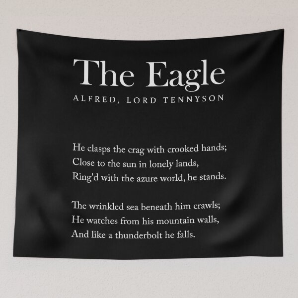 Item preview, The Eagle - Alfred, Lord Tennyson Poem - Literature - Typography Print 2 - Black designed and sold by Studio Grafiikka.