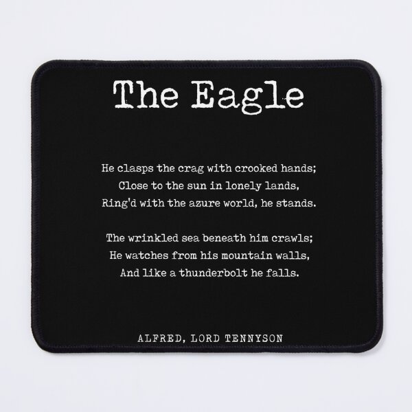 Item preview, The Eagle - Alfred, Lord Tennyson Poem - Literature - Typewriter Print 2 - Black designed and sold by Studio Grafiikka.