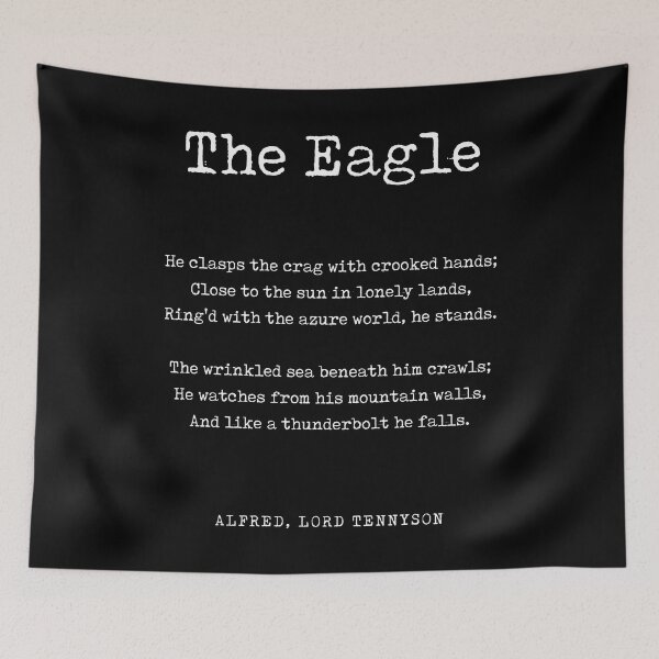 Item preview, The Eagle - Alfred, Lord Tennyson Poem - Literature - Typewriter Print 2 - Black designed and sold by Studio Grafiikka.